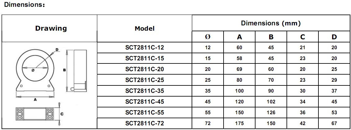 Screws Mounted Miniature current transformers 3 Screws Mounted Miniature current transformers 3